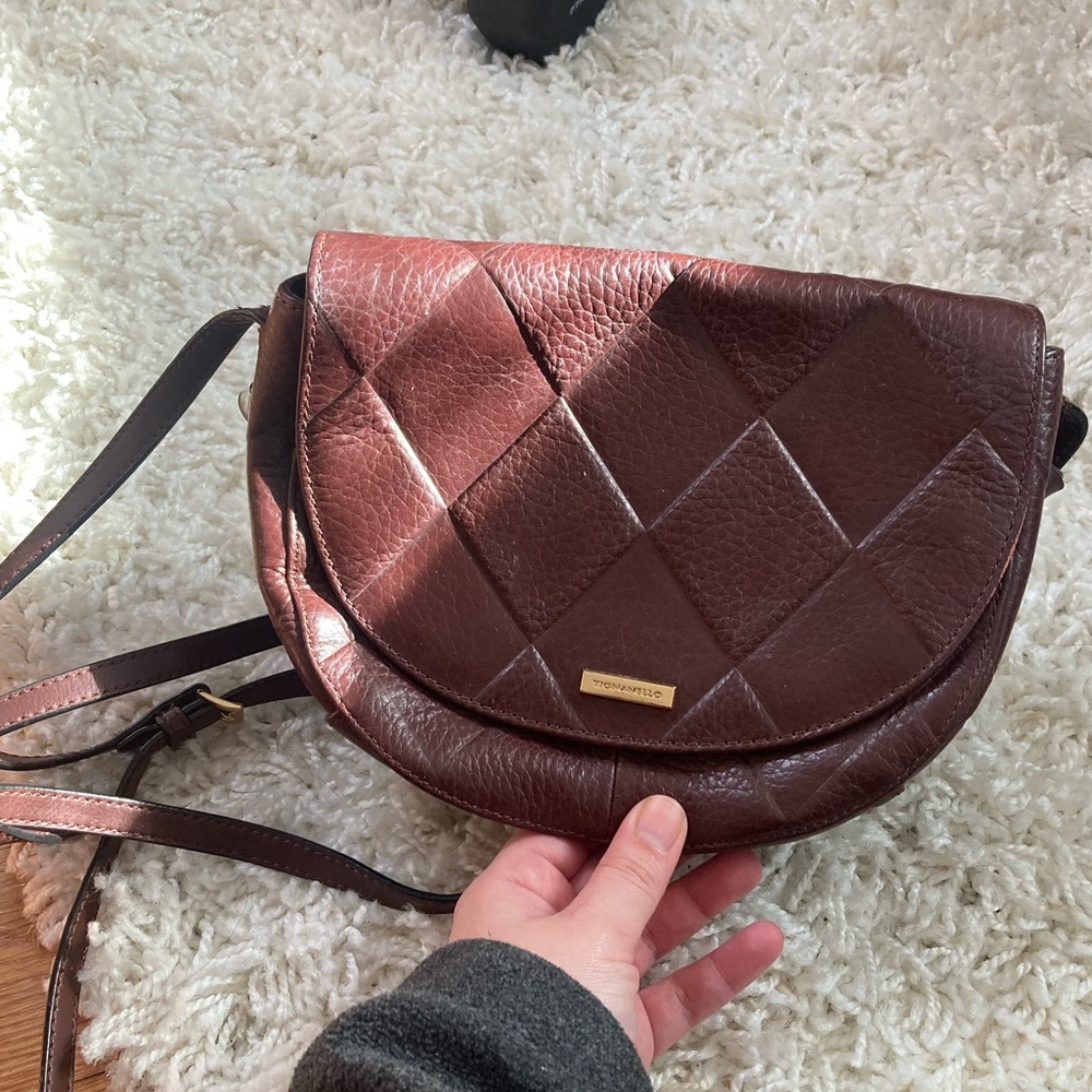 Tignanello Crossbody Leather Quilted Shoulder Bag